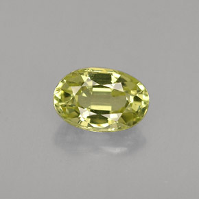 Chrysobéryl vert naturelle coupe ovale, 0,61 ct, VVS