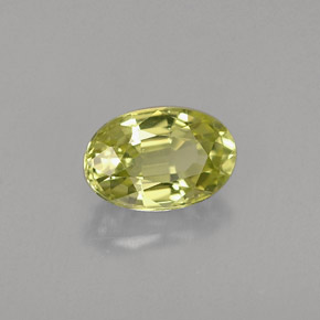 Chrysobéryl vert naturelle coupe ovale, 0,61 ct, VVS