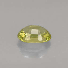 Chrysobéryl vert naturelle coupe ovale, 0,61 ct, VVS