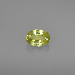 Chrysobéryl Vert Doré naturelle Coupe ovale, 0.53 ct, VVS
