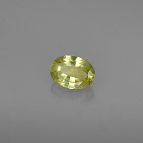 Chrysobéryl Vert Doré naturelle Coupe ovale, 0.53 ct, VVS