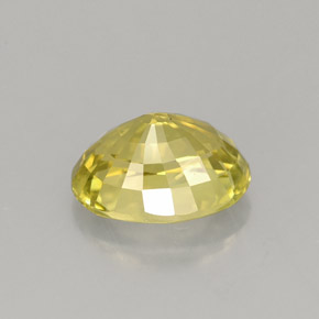 Chrysobéryl jaune naturelle coupe ovale, 2,49 ct, VS