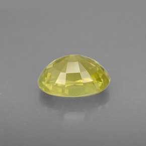 Chrysobéryl jaune naturelle coupe ovale, 2,55 ct, VS