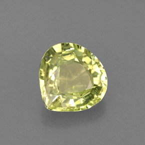 Chrysobéryl vert naturelle en forme de poire, 1,41 ct, VVS-VS