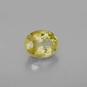 Chrysobéryl jaune naturelle coupe ovale, 1,94 ct, VS