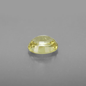 Chrysobéryl jaune naturelle coupe ovale, 1,27 ct, VVS