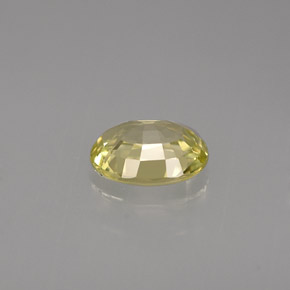 Chrysobéryl jaune naturelle coupe ovale, 1,03 ct, VVS