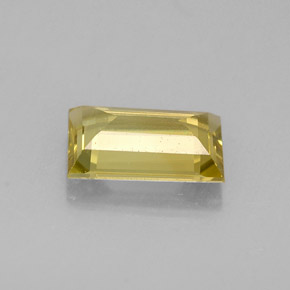 Chrysobéryl Vert Doré naturelle Baquette, 0.75 ct, VVS-VS