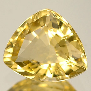 Chrysobéryl jaune naturelle trillion, 0,78 ct, IF