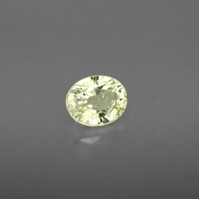 Chrysobéryl jaune naturelle coupe ovale, 1,10 ct, VVS
