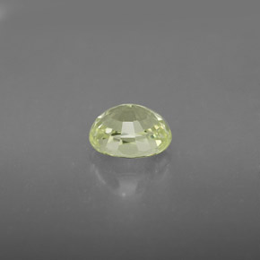 Chrysobéryl jaune naturelle coupe ovale, 1,10 ct, VVS