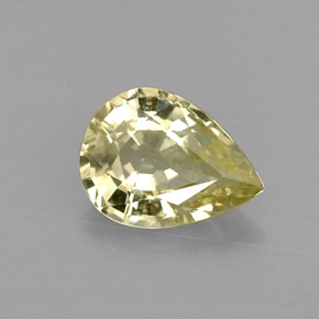Chrysobéryl vert naturelle en forme de poire, 1,06 ct, VVS-VS