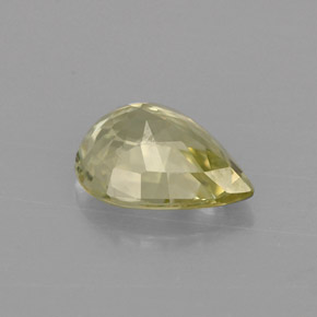 Chrysobéryl vert naturelle en forme de poire, 1,06 ct, VVS-VS