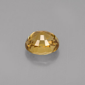 Chrysobéryl jaune naturelle coupe ovale, 1,37 ct, VVS-VS