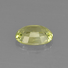 Chrysobéryl vert naturelle coupe ovale, 1,03 ct, VVS