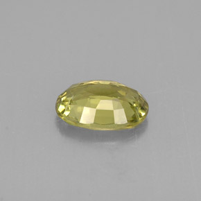 Chrysobéryl vert naturelle coupe ovale, 0,82 ct, VVS-VS
