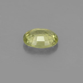 Chrysobéryl vert naturelle coupe ovale, 0,82 ct, VVS-VS