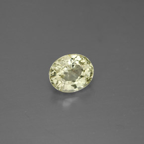 Chrysobéryl vert naturelle coupe ovale, 0,88 ct, VVS-VS