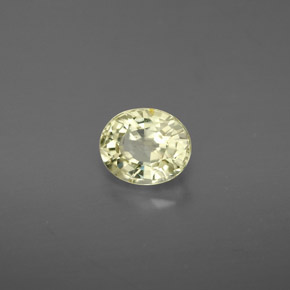 Chrysobéryl vert naturelle coupe ovale, 0,88 ct, VVS-VS