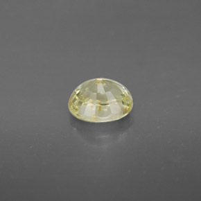 Chrysobéryl vert naturelle coupe ovale, 0,88 ct, VVS-VS