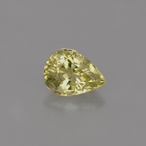 Chrysobéryl vert naturelle en forme de poire, 0,68 ct, IF