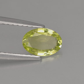 Chrysobéryl vert naturelle coupe ovale, 0,69 ct, VVS-VS