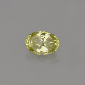 Chrysobéryl vert naturelle coupe ovale, 0,58 ct, IF