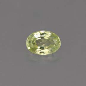 Chrysobéryl vert naturelle coupe ovale, 0,61 ct, VVS