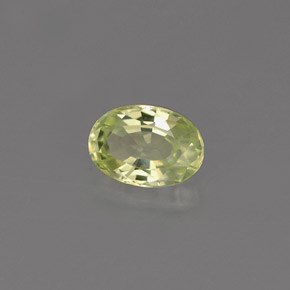 Chrysobéryl vert naturelle coupe ovale, 0,61 ct, VVS