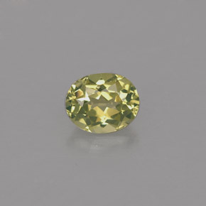 Chrysobéryl vert naturelle coupe ovale, 0,48 ct, VVS-VS