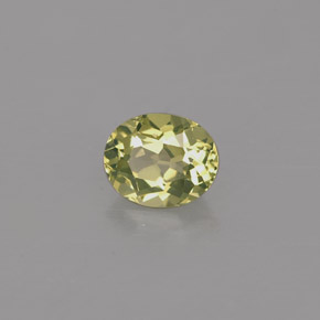 Chrysobéryl vert naturelle coupe ovale, 0,48 ct, VVS-VS