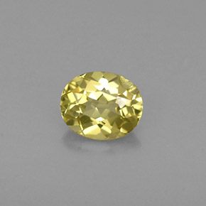 Chrysobéryl jaune naturelle coupe ovale, 0,43 ct, VS