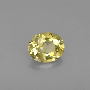 Chrysobéryl jaune naturelle coupe ovale, 0,43 ct, VS