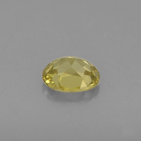 Chrysobéryl jaune naturelle coupe ovale, 0,43 ct, VS