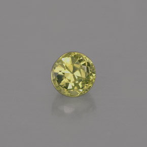 Chrysobéryl vert naturelle coupe roude, 0,50 ct, VVS-VS