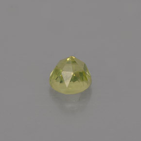 Chrysobéryl vert naturelle coupe roude, 0,50 ct, VVS-VS