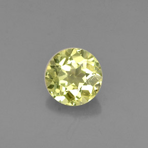 Chrysobéryl jaune naturelle coupe roude, 0,38 ct, VVS-VS