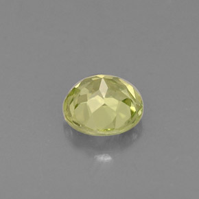 Chrysobéryl jaune naturelle coupe roude, 0,38 ct, VVS-VS