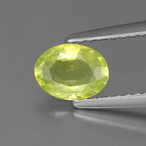 Chrysobéryl vert naturelle coupe ovale, 0,79 ct, VS