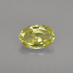 Chrysobéryl vert naturelle coupe ovale, 0,56 ct, VVS-VS