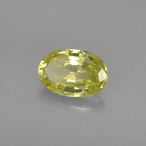 Chrysobéryl vert naturelle coupe ovale, 0,56 ct, VVS-VS
