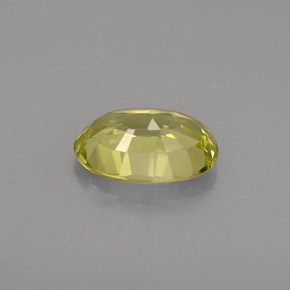 Chrysobéryl vert naturelle coupe ovale, 0,56 ct, VVS-VS