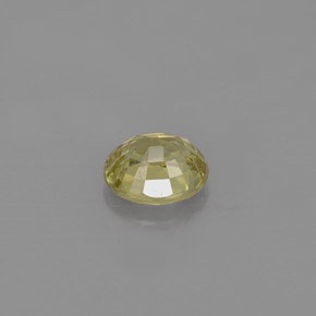 Chrysobéryl jaune naturelle coupe ovale, 0,71 ct, VVS-VS