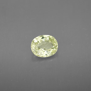 Chrysobéryl jaune naturelle coupe ovale, 0,90 ct, VVS-VS