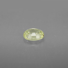 Chrysobéryl jaune naturelle coupe ovale, 0,90 ct, VVS-VS