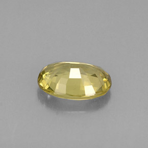 Chrysobéryl jaune naturelle coupe ovale, 0,68 ct, VS