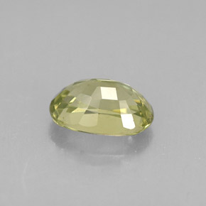 Chrysobéryl Vert jaunâtre naturelle Coupe ovale, 0.71 ct, VS