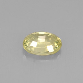 Chrysobéryl jaune naturelle coupe ovale, 0,62 ct, VS
