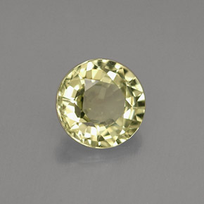 Chrysobéryl jaune naturelle coupe roude, 0,72 ct, VS