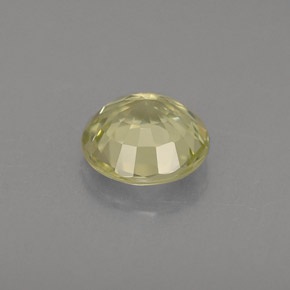 Chrysobéryl jaune naturelle coupe roude, 0,72 ct, VS